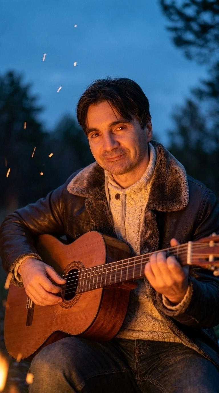 Костер и рассвет